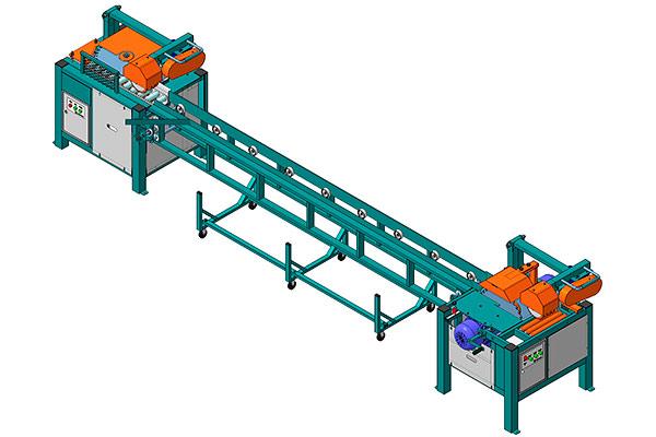 Линия переработки горбыля и горбыльной доски (ТМ–800) с КМ–500