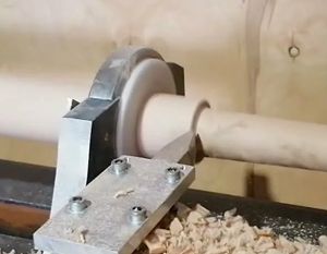 Точение тонких длинных деталей с люнетом