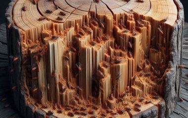 Особенности работы с древесиной, поврежденной жуком-короедом