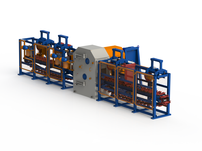 Станок для распиловки бревен СБГ-480 с гусеничнои? подачеи?