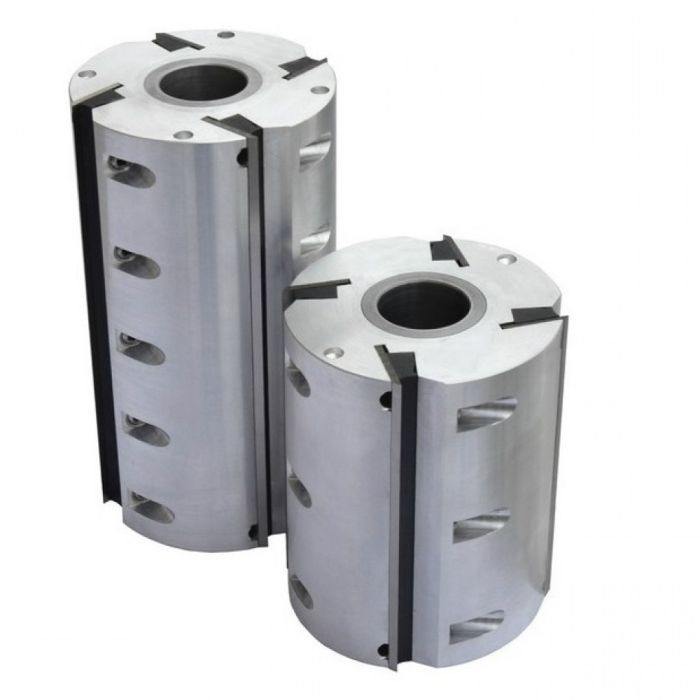 Барабан дюралевый с ножами HSS для плоского строгания RED SAMURAI D=125 d=40 H=140 Z4