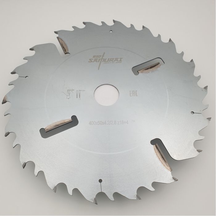 Пильный диск для многопильных станков 400x50x4.2/2.8x18+4 WZ RED SAMURAI